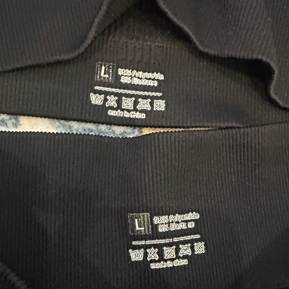 Black Ribbed athletic set - Picture 4 of 4